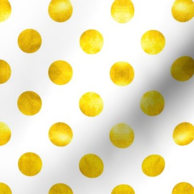 Polka Dots in Gold Sparkle