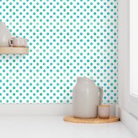 Watercolor Polka Dots in Blue and Green