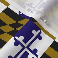 Maryland Flag in Purple and Gold
