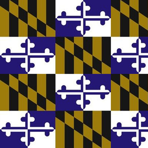 Maryland Flag in Purple and Gold