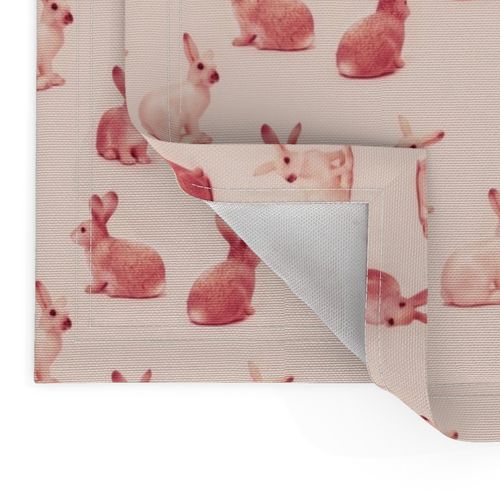 Bunnies in Strawberry Pink