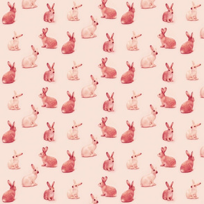 Bunnies in Strawberry Pink
