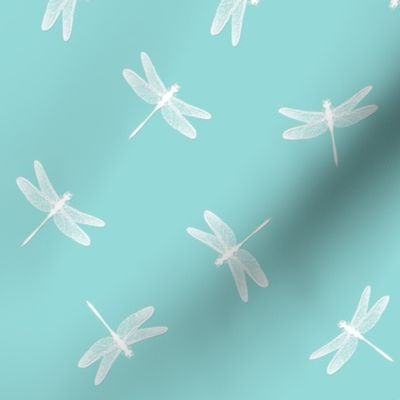 Dancing Dragonflies Aquamarine