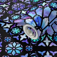 Painted Rose Windows (Blue - Large)