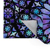 Painted Rose Windows (Blue - Large)