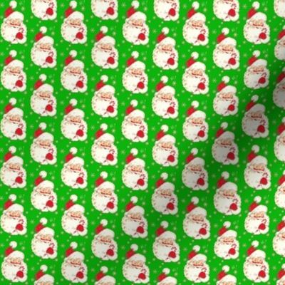 Santa Christmas Green! Temporary tiny size 