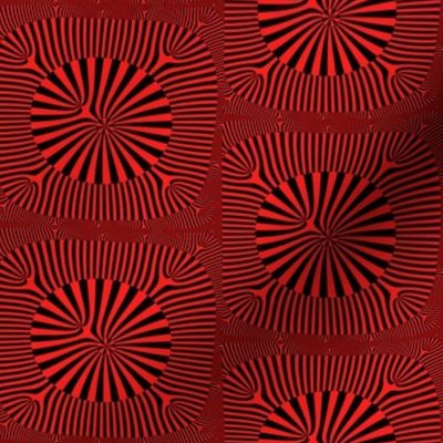 Red and Black Op Art 