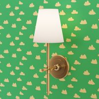 clouds //  bright neon jade green for colorful rad kids rooms