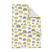 Hedgehogs - Goldenrod/Silver Grey  by Andrea Lauren