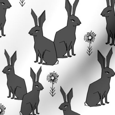 rabbit // rabbits charcoal grey rabbit sweet bunnies