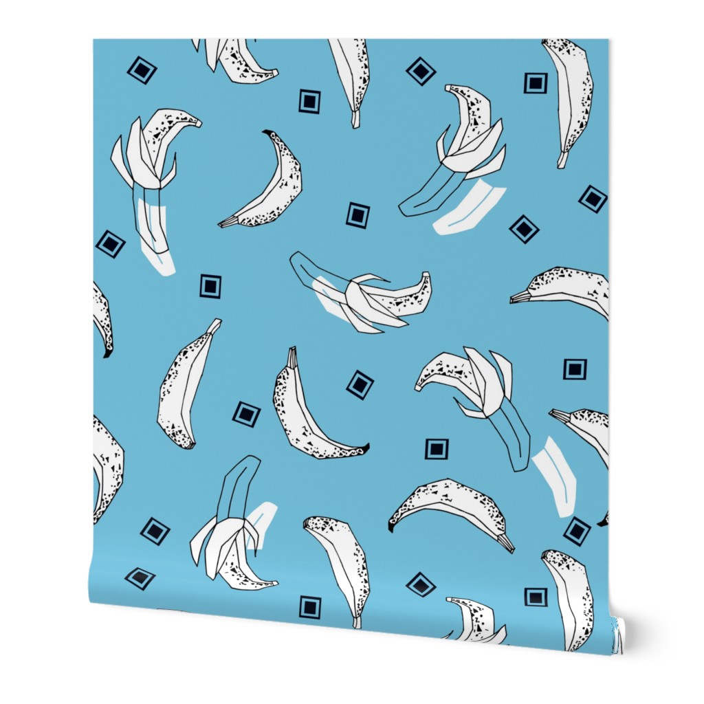 Bananas - Soft Blue/Canary by Andrea Lauren
