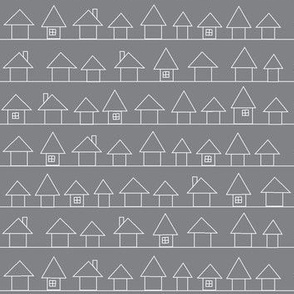 Houses in my Neighborhood- Gray 