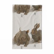 Rhino and Hare - Large