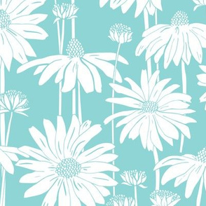 Sunshine Daisy Turquoise