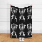 X Ray Skeletons Halloween Costume Fabric