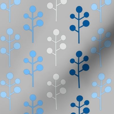 Mod Trees - blue/grey