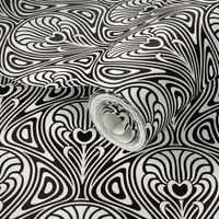 Nouveau Swirl black and white