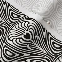 Nouveau Swirl black and white