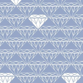 white line diamonds on blue-grey