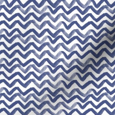 Zig Zag waves Navy