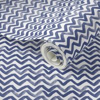 Zig Zag waves Navy