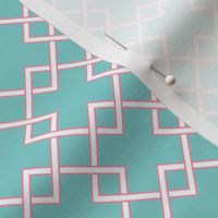 lattice Turquoise pink