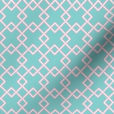 lattice Turquoise pink