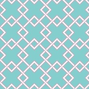 lattice Turquoise pink