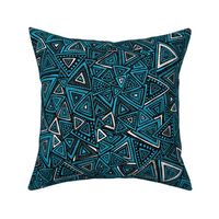 Tribal Triangles (Blue)