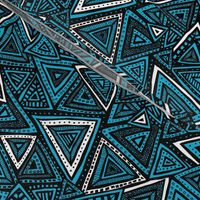 Tribal Triangles (Blue)