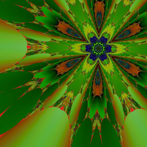 Green and Orange Fractal 2