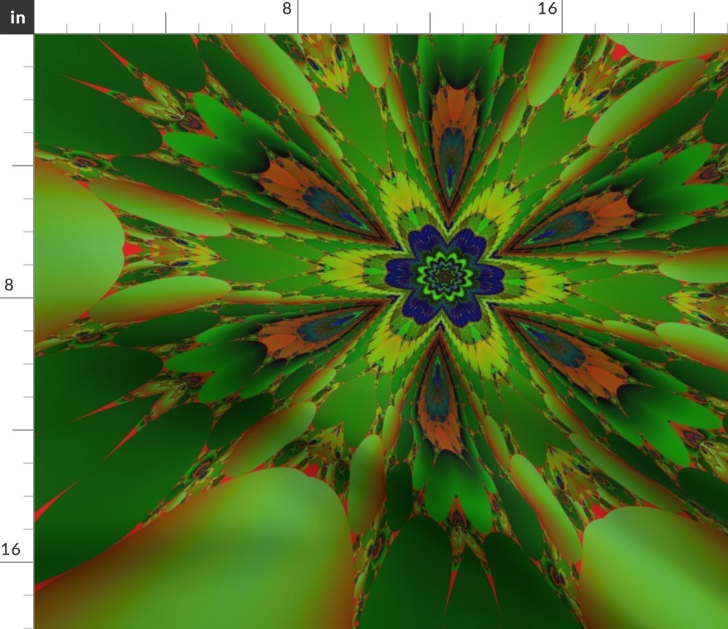 Green and Orange Fractal 2