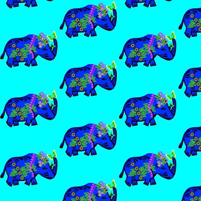 Blue Rhinos for Good Luck