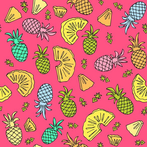 Pineapple Mix On Pink