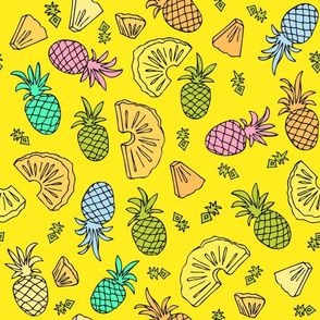 Pineapple Mix On Yellow