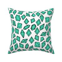 crystals // gem gemstones geode fabric light green bright design andrea lauren fabric