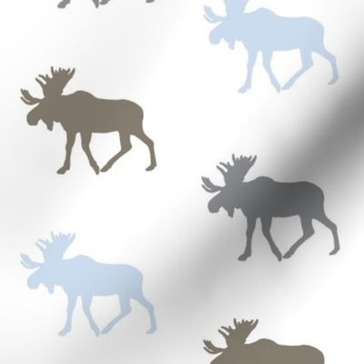 Multi Moose // Blue/Brown/Grey