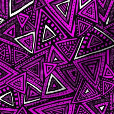 Tribal Triangles (Pink)