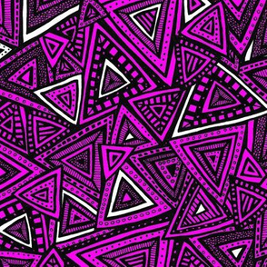 Tribal Triangles (Pink)