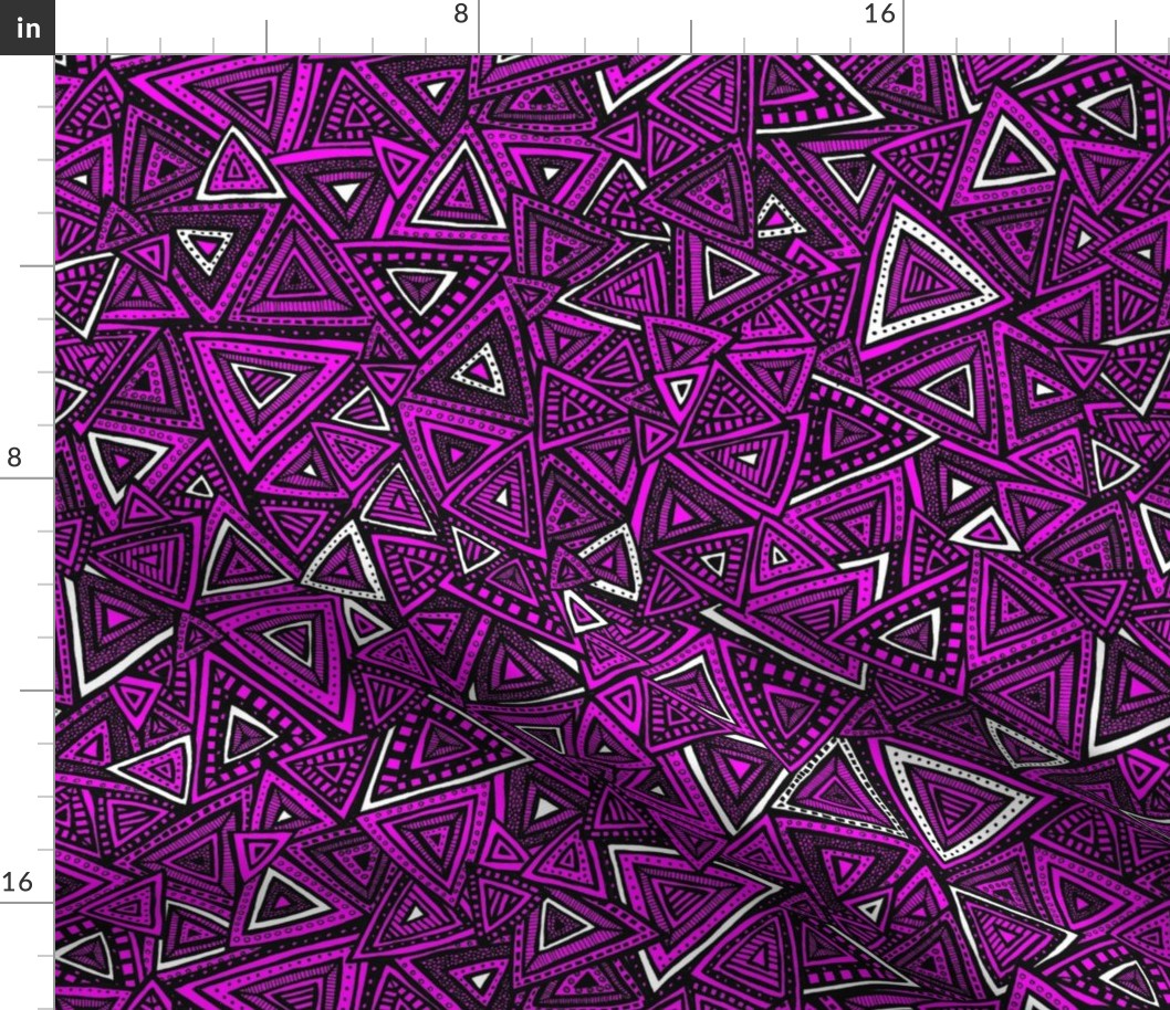 Tribal Triangles (Pink)