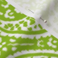 IKAT CACHEMIRE APPLE GREEN paisley