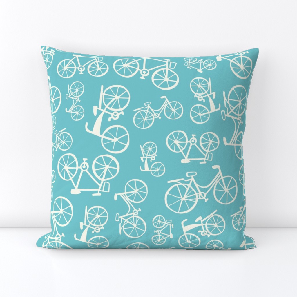 bikes in a blue land