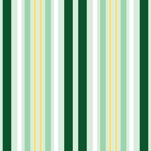 Spring stripes green yellow white