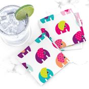 Cute baby elephant parade girls theme XL