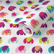 Cute baby elephant parade girls theme XL