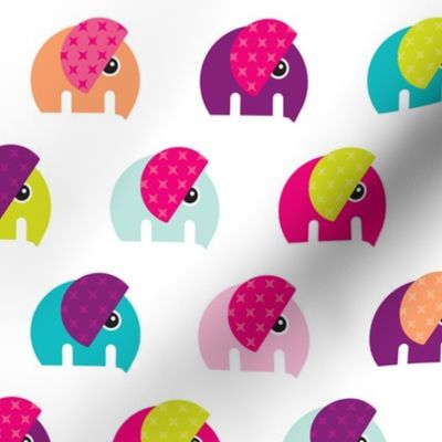 Cute baby elephant parade girls theme XL