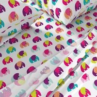 Cute baby elephant parade girls theme XL