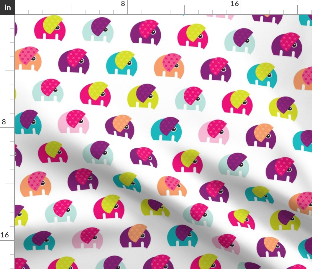 Cute baby elephant parade girls theme XL