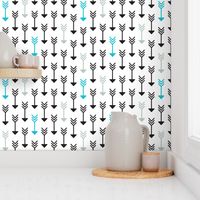 Indian arrow geometric pattern in pastel and black