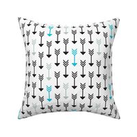 Indian arrow geometric pattern in pastel and black